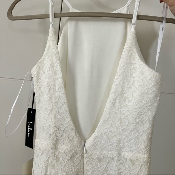 Lulus open back flora lace maxi mermaid dress - Picture 2 of 5